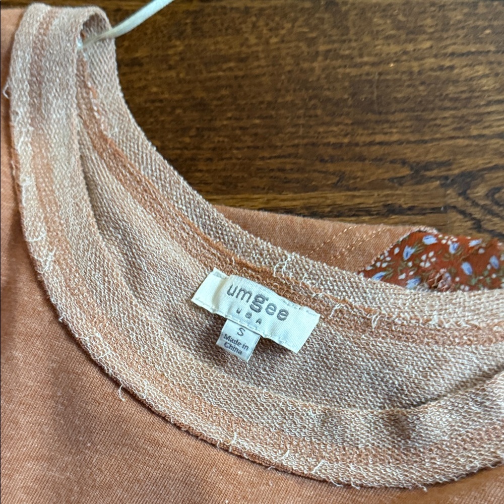 Peach Short Sleeve Layered Top - Picture 4 of 4